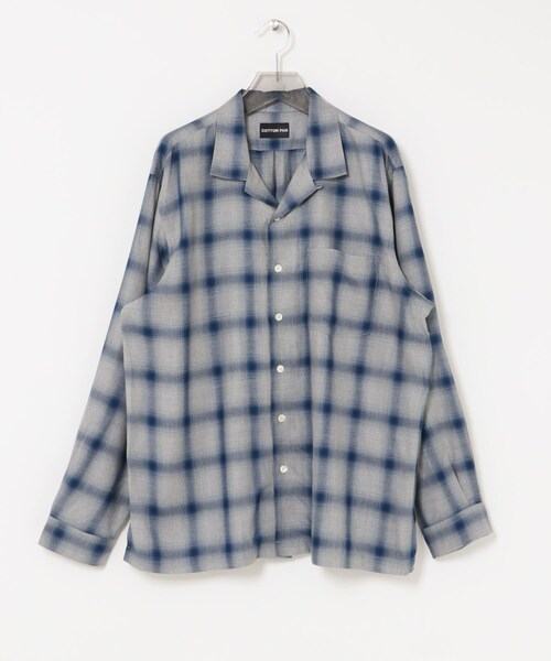URBAN RESEARCH(アーバンリサーチ)の「COTTON PAN SOHOオンブレシャツロングスリーブ(シャツ/ブラウス・メンズ・BLACK/BLUE/BLU×BLK・2/3)」の11枚目の写真