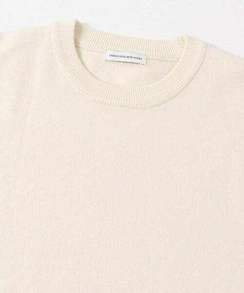 URBAN RESEARCH DOORS（アーバンリサーチドアーズ）の「『仁村紗和さん着用』『UR TECH 200日ニット』クルーネック（ニット/セーター・メンズ・OFF/CHARCOAL/OFF×BLACK/CHA×YEL.K/BROWN・M/L/XL）」の17枚目の写真