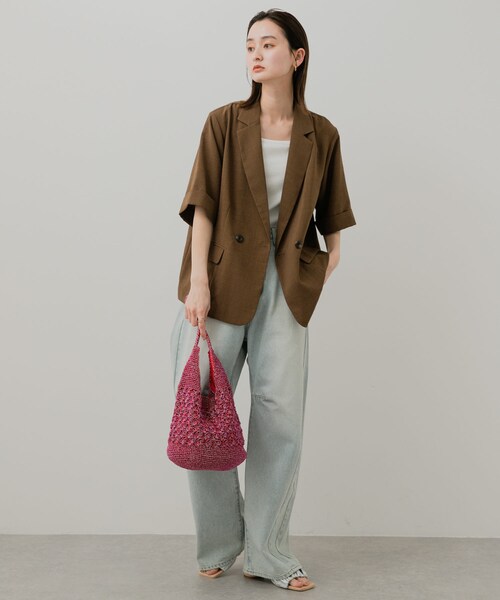 SENSE OF PLACE by URBAN RESEARCH（センスオブプレイスバイアーバンリサーチ）の「2WAYタンクトップ（タンクトップ・レディース・OFF WHITE/BLACK/GREIGE・one）」の12枚目の写真