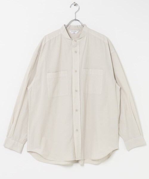 URBAN RESEARCH DOORS（アーバンリサーチドアーズ）の「STILL BY HAND　GARMENTDYE BANDCOLLAR SHIRTS（シャツ/ブラウス・メンズ・ECRU/INK BLACK/SLATE GREY/BROWN・46/48）」の6枚目の写真