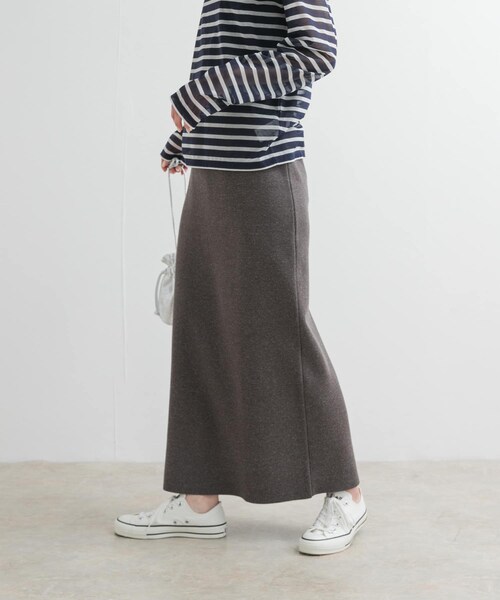 URBAN RESEARCH DOORS(アーバンリサーチドアーズ)の「リネン混ニットストレートスカート(スカート・レディース・BLACK/CHARCOAL・M)」の19枚目の写真