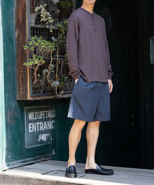 ADAM ET ROPE'（アダムエロペ）の「【Eddie Bauer】Knit Henly Neck Shirts（ニット/セーター・メンズ・ダークブラウン/グリーン・L/M）」の8枚目の写真
