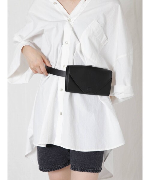 Ungrid（アングリッド）の「ウエストポーチ付きベルト（ベルト・レディース・アイボリー/ブラック・F）」の10枚目の写真