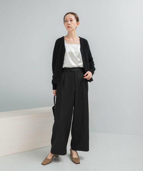 URBAN RESEARCH ROSSO（アーバンリサーチロッソ）の「『UR TECH』ストレートスラックス（その他パンツ・レディース・BEIGE/BLACK・36/38）」の5枚目の写真