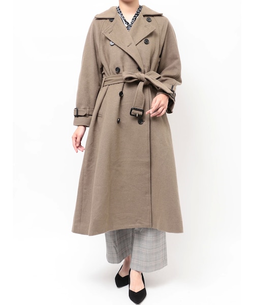 ウールトレンチコート 