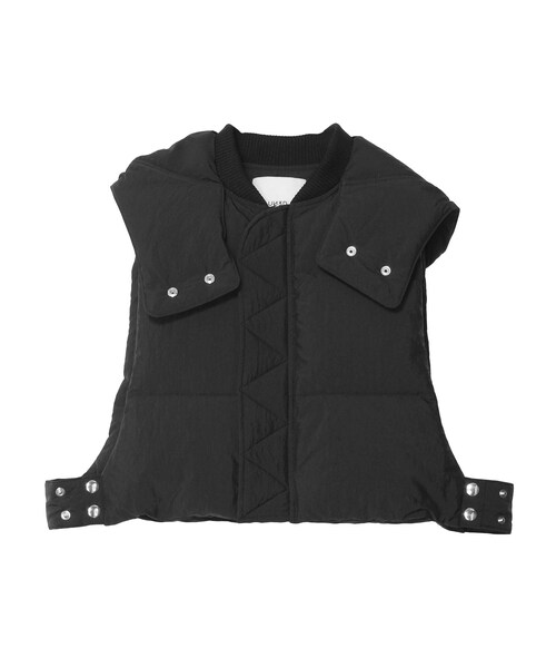 UN3D.(アンスリード)の「DOWN SHORT VEST(ダウンベスト・レディース・カーキ/ターコイズ/ブラック・F)」の5枚目の写真