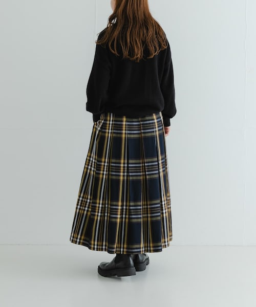 URBAN RESEARCH Sonny Label（アーバンリサーチサニーレーベル）の「タックチェックイージースカート（スカート・レディース・ブラック系/イエロー系/ブラウン系・36/38）」の20枚目の写真