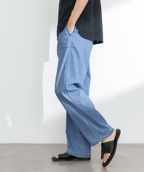 URBAN RESEARCH Sonny Label（アーバンリサーチサニーレーベル）の「接触冷感デニムイージーパンツ（デニムパンツ・メンズ・インディゴ/ライトインディゴ・M/L）」の20枚目の写真