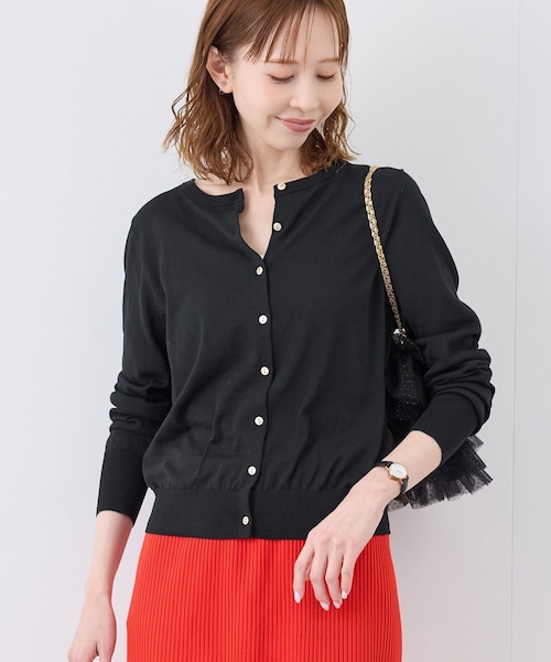 ROPE' PICNIC（ロペピクニック）の「【UVカット・吸水速乾・遮熱】Comfort Seriesコンフォートシリーズ/カーディガン（カーディガン/ボレロ・レディース・ブラック/キナリ/ブルー/ブルー系/ピンク系・38/40）」の8枚目の写真