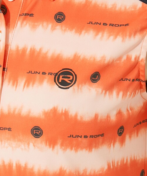 ROPE'（ロペ）の「【UV】【吸水速乾】タイダイプリントノースリーブワンピース（ワンピース・レディース・ブラック/ネイビー/オレンジ・L/M/S）」の12枚目の写真