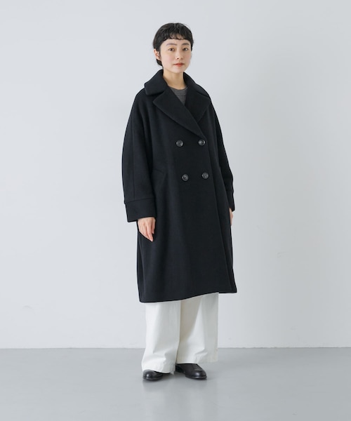 かぐれ（カグレ）の「TICCA　テントコート（テーラードジャケット・レディース・BLACK/CHACOAL/MOCHA・Free）」の4枚目の写真