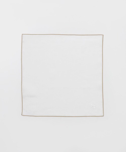 URBAN RESEARCH DOORS（アーバンリサーチドアーズ）の「LIFE STYLE TAILOR　リネンチーフ（ハンカチ/ハンドタオル・メンズ・WHT-WHT/WHT-NVY/WHT-BEG・-）」の8枚目の写真