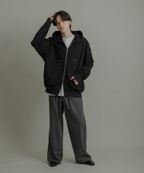 SENSE OF PLACE by URBAN RESEARCH（センスオブプレイスバイアーバンリサーチ）の「『ユニセックス』Wジップパーカー（パーカー・メンズ・IVORY/BLACK/GRAY/RED・M/L）」の21枚目の写真