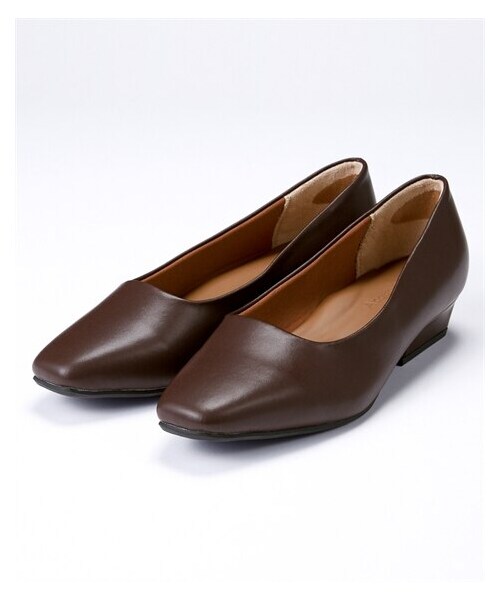 nissen（ニッセン）の「【ゆったり幅広】スクエアトゥローヒールパンプス（ワイズ４E）ACQUA PALETTE（アクアパレット）（パンプス・メンズ・黒/ブラウン・23.0cm/4E/23.5cm/4E/24.0cm/4E/24.5cm/4E/25.0cm/4E/25.5cm/4E/26.0cm/4E/26.5cm/4E/27.0cm/4E）」の12枚目の写真