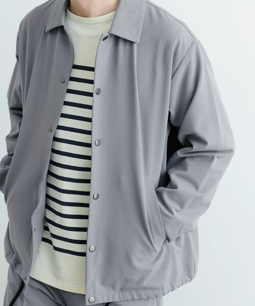 ITEMS URBANRESEARCH(アイテムズ アーバンリサーチ)の「『セットアップ対応』ウォッシャブル×クールタッチ TRコーチジャケット(ブルゾン・メンズ・CHK/BEG/GRY/BLK・M/L)」の21枚目の写真