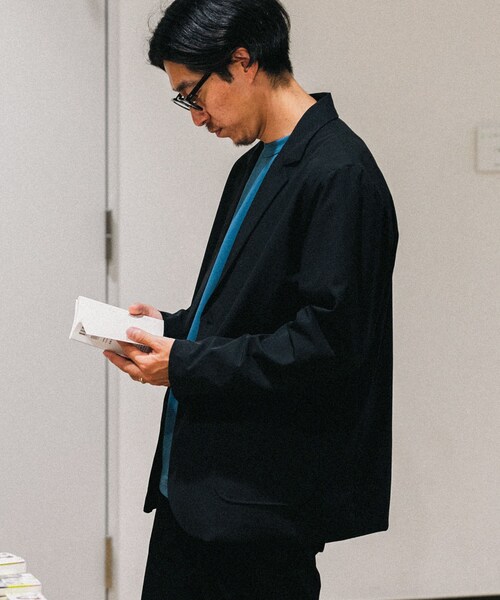 ITEMS URBANRESEARCH（アイテムズ アーバンリサーチ）の「ストレッチナイロン テーラードジャケット（テーラードジャケット・メンズ・KHK/BLK/NVY・M/L）」の5枚目の写真