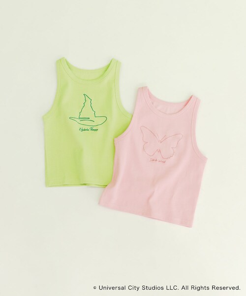 SENSE OF PLACE by URBAN RESEARCH（センスオブプレイスバイアーバンリサーチ）の「『別注』WICKED×SENSE OF PLACE　タンクトップ（タンクトップ・レディース・GREEN/PINK/GRAY・one）」の21枚目の写真