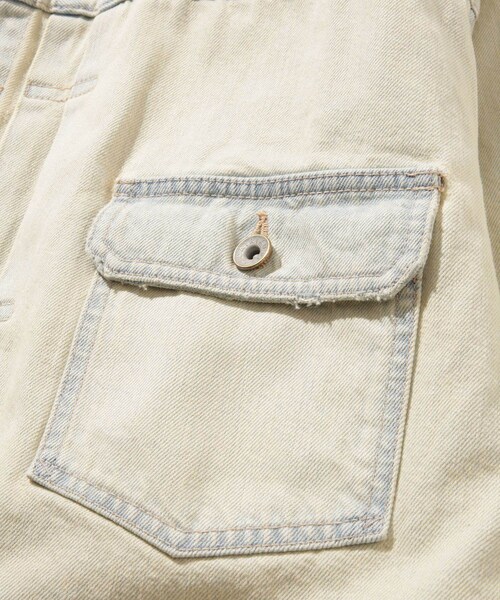 ADAM ET ROPE'（アダムエロペ）の「【DAIRIKU/ダイリク】Ice Wash 2PKT Denim Jacket（デニムジャケット・メンズ・ホワイト系・L/M）」の10枚目の写真