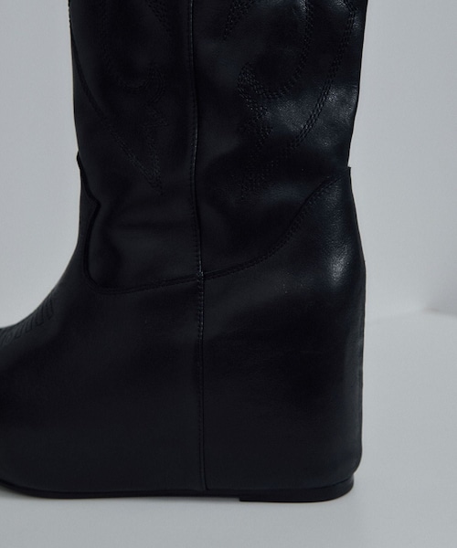 ADAM ET ROPE'(アダムエロペ)の「【J'aDoRe・店舗限定】【TANAKA(タナカ)】WESTERN LONG BOOTS(ブーツ・レディース・ブラック・23.5/24.5/25.5)」の13枚目の写真