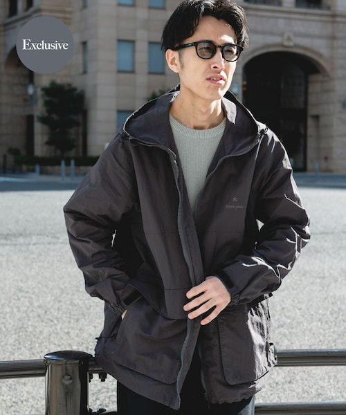 URBAN RESEARCH DOORS(アーバンリサーチドアーズ)の「『別注』Snow Peak Apparel×DOORS NYLON WASHER PARKA(マウンテンパーカー・メンズ・GREIGE/CHARCOAL/BLACK・M/L/XL)」の2枚目の写真