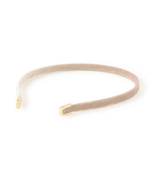 ROPE' PICNIC（ロペピクニック）の「ベルベットスリムカチューシャ（カチューシャ・レディース・ブラック/ベージュ系・F）」の9枚目の写真