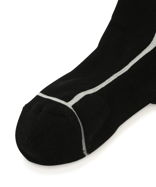 ROPE'（ロペ）の「【抗菌防臭】ライン使いハイソックス（ソックス/靴下・レディース・ブラック/ブラック系/ホワイト/ホワイト系・F）」の8枚目の写真