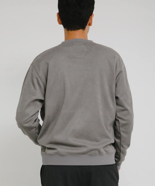 URBAN RESEARCH Sonny Label（アーバンリサーチサニーレーベル）の「クリーミータッチクルーネックプルオーバー（スウェット・メンズ・グレージュ/チャコール/ブルー・M/L/XL）」の8枚目の写真