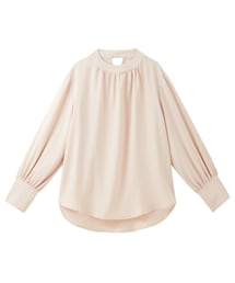 nissen | 小さいサイズ　とろみギャザーブラウス　低身長さん・小柄女性(シャツ/ブラウス)