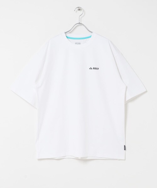 URBAN RESEARCH Sonny Label（アーバンリサーチサニーレーベル）の「REEF　1POINT LOGO RASH SHORT-SLEEVE T-SHIRTS（Tシャツ/カットソー・メンズ・WHT/BLK・M/L）」の4枚目の写真