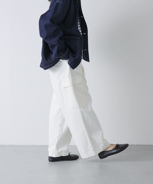 かぐれ(カグレ)の「ユーティリティーイージーパンツ(その他パンツ・レディース・OFF/SMOKEKHAKI・Free)」の4枚目の写真