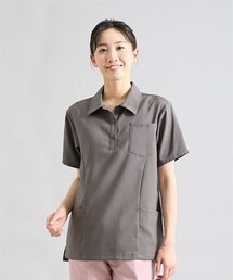 nissen | Nursereineオリジナル ルシルカシリーズ ポロシャツブラウス（接触冷感・吸汗速乾性・イージーケア・静電防止）(ポロシャツ)