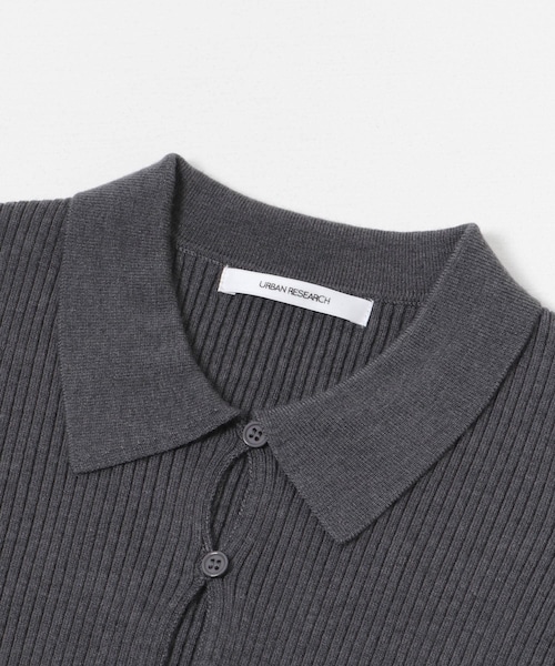 URBAN RESEARCH（アーバンリサーチ）の「シャツカラーリブニットカーディガン（カーディガン/ボレロ・レディース・MOSS GREEN/CHARCOAL/OFF・FREE）」の21枚目の写真