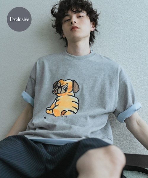 SENSE OF PLACE by URBAN RESEARCH(センスオブプレイスバイアーバンリサーチ)の「『別注』Ben Lenovitz×SENSE OF PLACE SHORT-SLEEVE T-SHIRTS(Tシャツ/カットソー・メンズ・WHITE/BLACK/BLK×WHT/GRAY・M/L)」の4枚目の写真