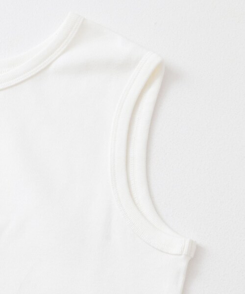 かぐれ（カグレ）の「フライスノースリーブカットソー（タンクトップ・レディース・GREGE/OFF/BLACK・FREE）」の12枚目の写真