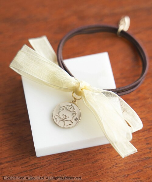 ROPE' PICNIC（ロペピクニック）の「【Rilakkuma(リラックマ) 】meets ROPE' PICNIC/オーガンジーヘアポニー（ヘアゴム・レディース・キナリ/ラベンダー/イエロー・F）」の5枚目の写真