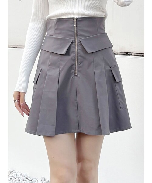 MERCURYDUO(マーキュリーデュオ)の「タフタコルセットミニスカパン(その他パンツ・レディース・アイボリー/チャコールグレー/ピンク・S/M)」の7枚目の写真