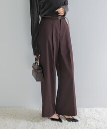 URBAN RESEARCH ROSSO WOMEN | 防シワハイウエストワイドスラックス(その他パンツ)