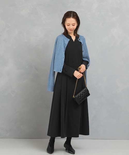 URBAN RESEARCH ROSSO（アーバンリサーチロッソ）の「スエードライクカシュクールワンピース（ワンピース・レディース・BLUE/ORANGE/BLACK・FREE）」の6枚目の写真