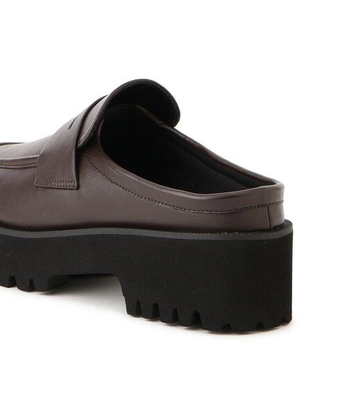 ADAM ET ROPE'(アダムエロペ)の「【サステナブル】ラウンドローファークロッグ(ローファー・レディース・ブラック/ダークブラウン・36.0/37.0/38.0)」の20枚目の写真