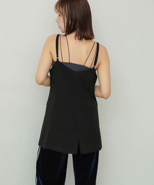 SENSE OF PLACE by URBAN RESEARCH(センスオブプレイスバイアーバンリサーチ)の「テーラードキャミチュニック(チュニック・レディース・BRN×PPL/BLACK/GRAY・one)」の16枚目の写真