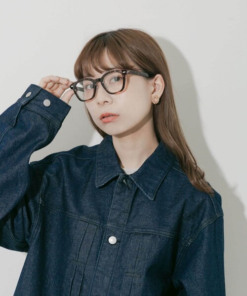 SMELLY（スメリー）の「ウェリントンダテメガネ（メガネ・レディース・BLK/DEMI・-）」の20枚目の写真