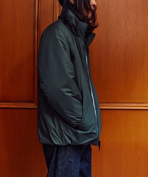 ADAM ET ROPE'（アダムエロペ）の「【GOLDWIN/ゴールドウィン】WINDSTOPPER BY GORE-TEX LABS Puffy Jacket（ダウンジャケット/コート・メンズ・ブラック/ダークブラウン/グリーン・1/2/3/4）」の16枚目の写真