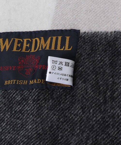 URBAN RESEARCH（アーバンリサーチ）の「TWEED MILL　Lambs wool stole（マフラー・レディース・B THOMPSON/BK NATURAL/S CHECK・-）」の9枚目の写真