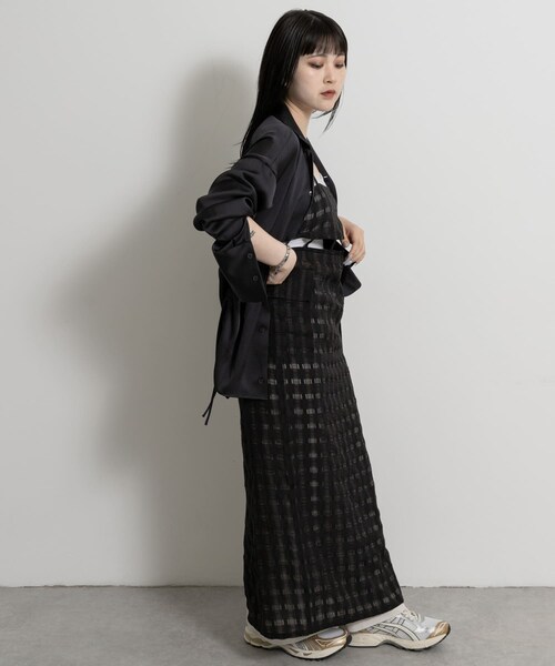 THE GOODLAND MARKET（ザグッドランドマーケット）の「&her　Layered Lace Onepiece（ワンピース・レディース・WHITE/BLACK・FREE）」の2枚目の写真