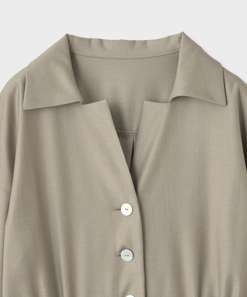 ROPE'（ロペ）の「【Masaco Teranishi（マサコテラニシ）】×moi salon et rope EXCLUSIVE EDITION DRESS（シャツワンピース・レディース・ベージュ・38）」の15枚目の写真