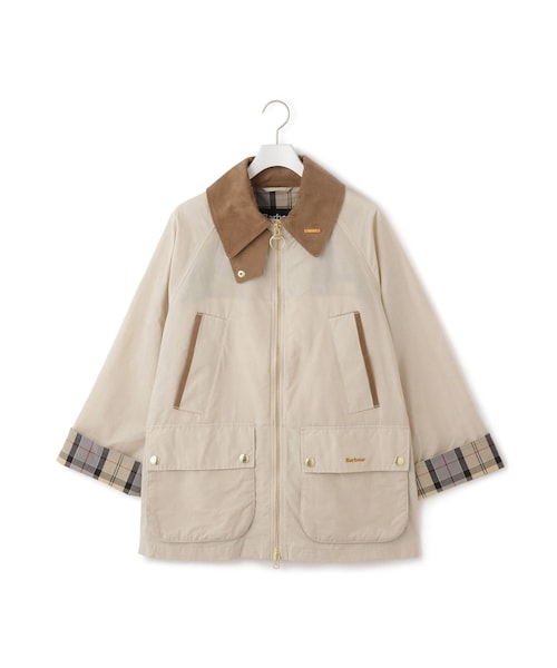 ADAM ET ROPE'(アダムエロペ)の「【Barbour(バブアー)】ICONS BEDALE SHOWERPROOF JACKET(その他アウター・レディース・ベージュ/ネイビー・10/8)」の2枚目の写真