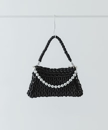 RODE SKO | ボールチェーン付き編み込みバッグ(ハンドバッグ)