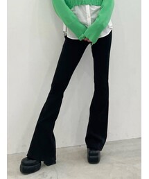 EMODA | ハイウエストマークフィットフレアパンツ(その他パンツ)