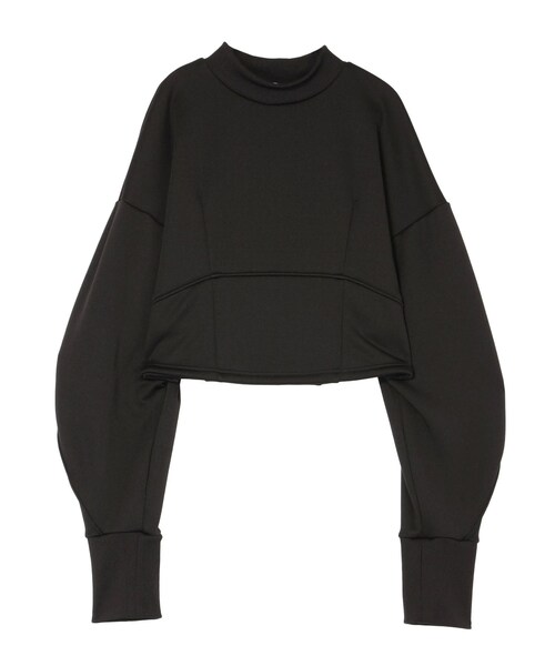 UN3D.(アンスリード)の「COCOON SLEEVE SHORT SWEAT(スウェット・レディース・グレー/ブラック/カーキ・36/38)」の13枚目の写真