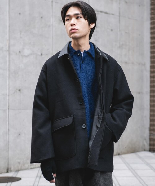 URBAN RESEARCH DOORS(アーバンリサーチドアーズ)の「ウールブレンドカバーオール(カバーオール・メンズ・CHECK/BROWN/BLACK・M/L)」の5枚目の写真